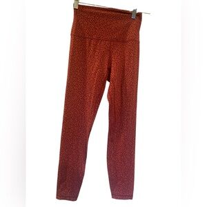 NWT Lululemon align pant LEOPARD DAISY RED MULTI Size: 4